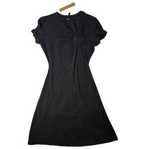 Skims Cotton Jersey Heart Mini Dress (Soot) - No longer sold in soot, very rare!